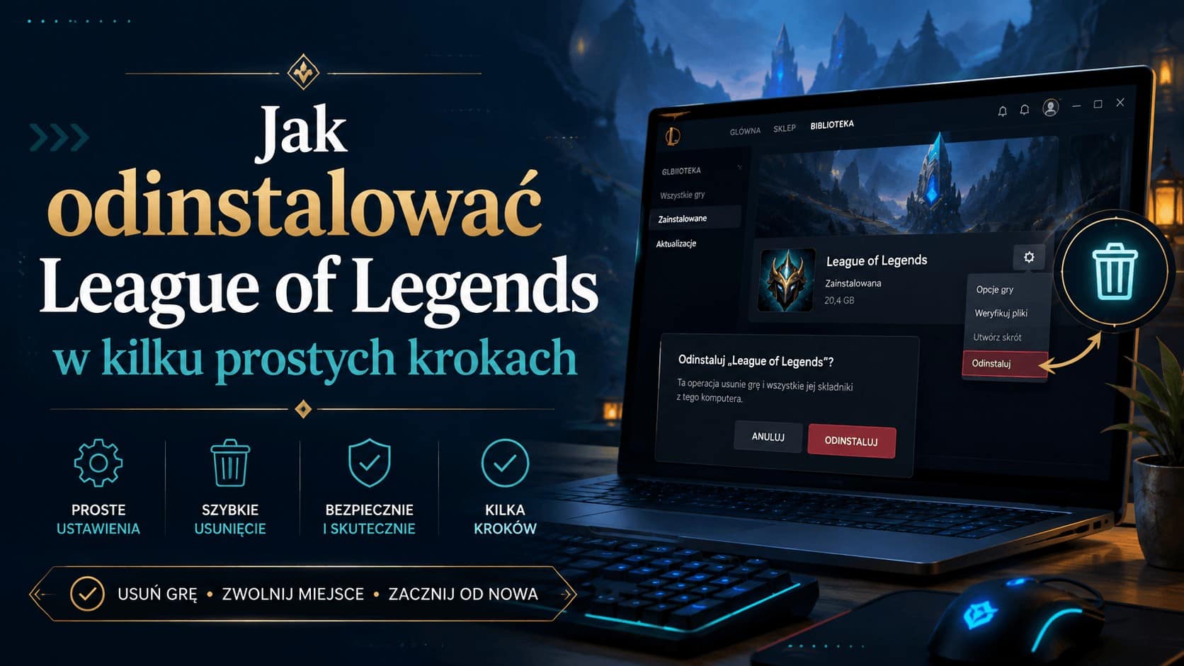 Jak odinstalować League of Legends w kilku prostych krokach?